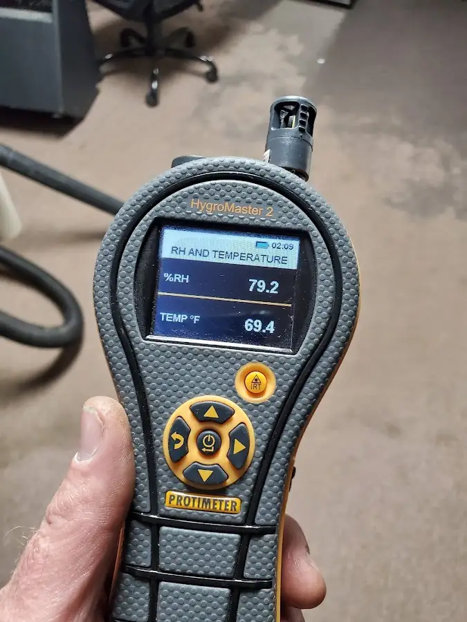 Moisture meter humidity assessment for Fire & Smoke Damage Restoration in Commerce