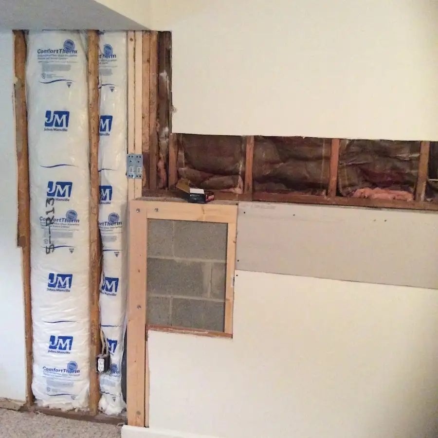 Wall insulation replacement during Contents Cleaning & Restoration in Commerce